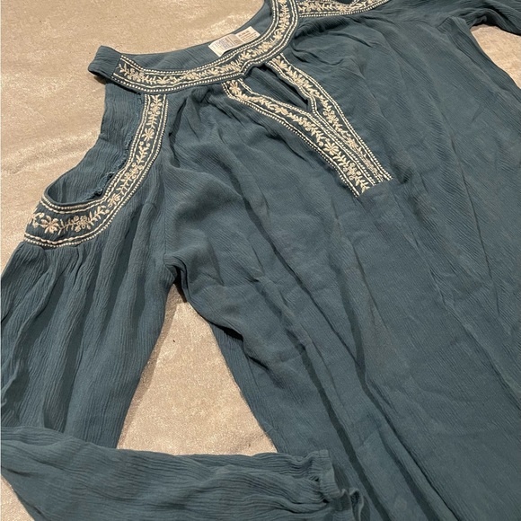 bohemian style dress with stitching and cut out sleeves XL - Picture 7 of 10